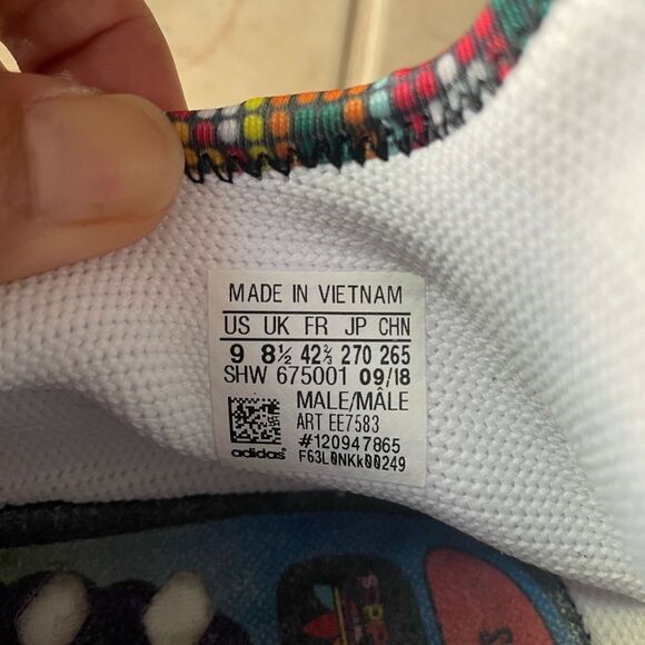 π₯ π Like New π Adidas Pharrell Williams Human Race Sneakers Shoes ~ Size 9 π₯ - Picture 10 of 11